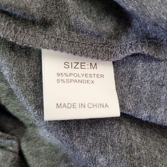 Women summer Twist Knot T-Shirt Dress Casual Short Sleeve Gray Size Medium - Picture 6 of 8